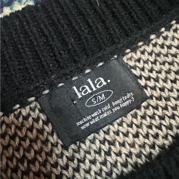 Dressed in LALA Checkered Sweater Dress - Size S/M - Picture 5 of 7